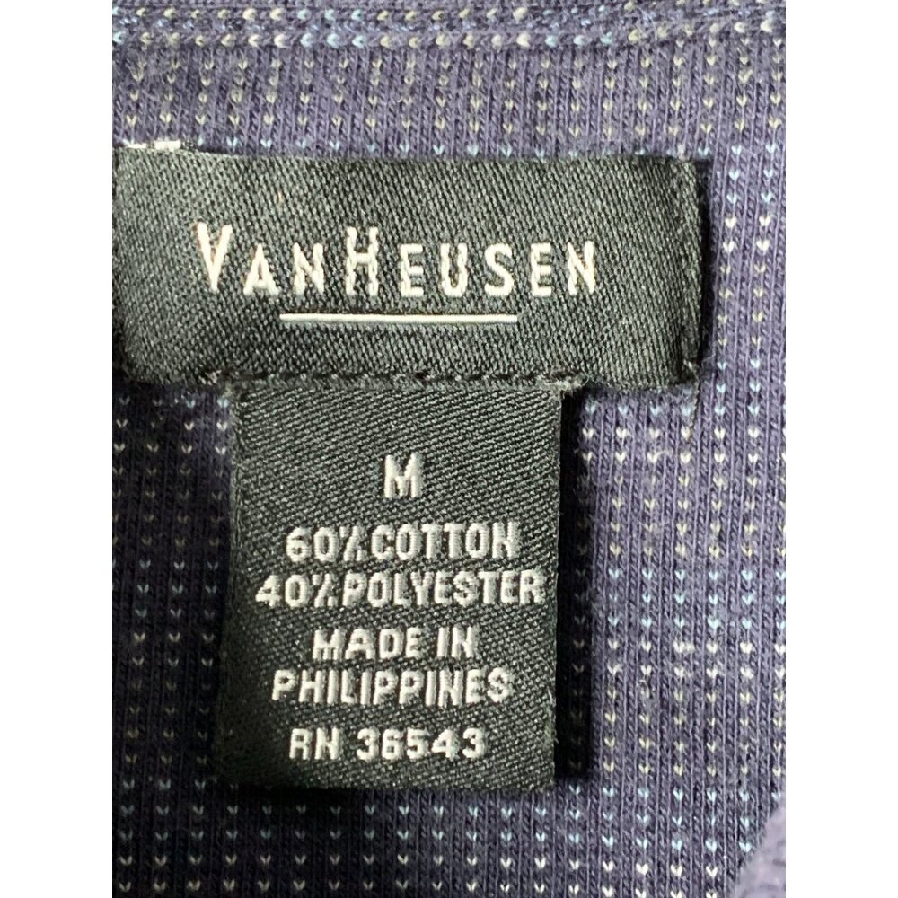 Lot Of 2 Mens Shirts Weatherproof Denim Button-Up & Van Heusen Polo M 8862 - Picture 4 of 11